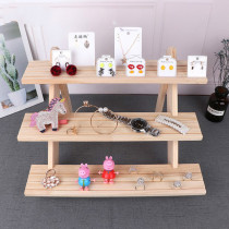 Pence Elegant Log Tabletop Earrings Rings Show Rack Jewellery Counter Display Props Ear Accessories Placed in storage