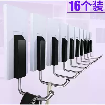 Powerful 6 wall hook wall hook wall sticker Wall large glass single adhesive hook strong adhesive wall super strong