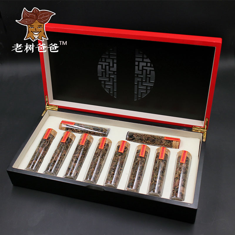 (Package Shunfeng) Zhengzong Golden Thread Lotus Dry Pint High-end Solid Wood Glass Test Tube Gift Box NATIVE LEVEL 50 gr