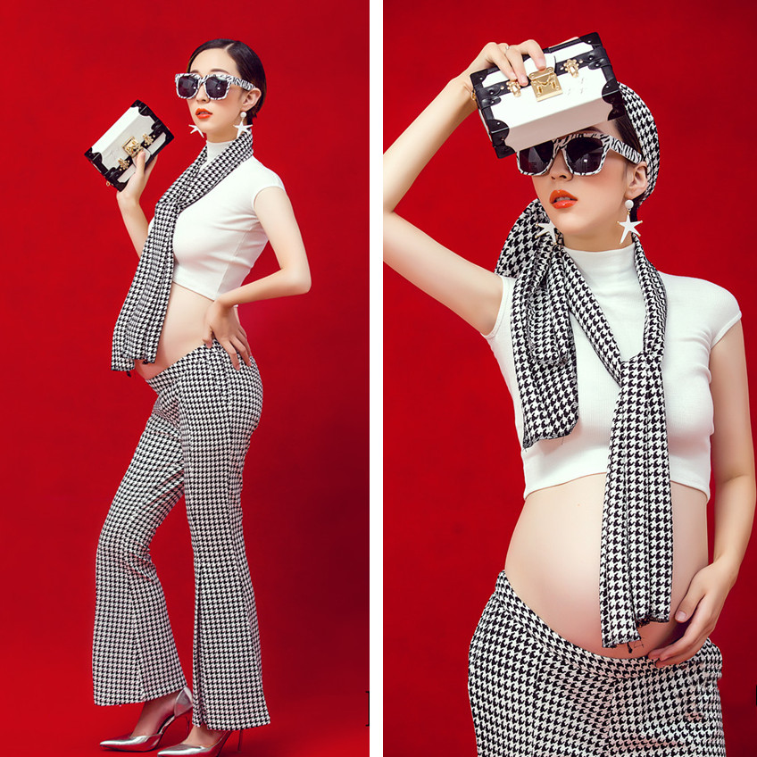 Photo Gallery New Exhibition Photo Pregnancy Mom Fashion Meritocracy Photos High-end Photography Clothing Gestation Mothers Write True Costumes