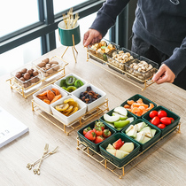 Light and luxurious Nordic fruit tray snacking tray living room melon tray Dried Fruit containing box candy tray Home Chinese New Year Ideas
