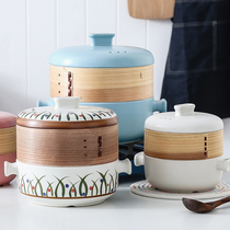 Casserole saucepan saucepan soup Home Gas Ming fire steamer Steam Cage Multifunctional Ceramic Soup Saucepan with large number of high temperature resistant