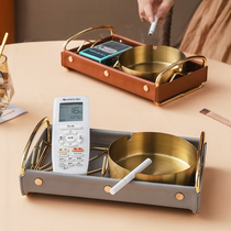 Creative Cute Ashtrays Home Living Room Office Light Lavish Metal Smoke Cylinder Pendulum Large with trays Ins wind