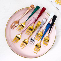 Creative Western Dining Cutlery Long Handle 304 Stainless Steel Fork Home Children West Meal Fork Sweet Fruit Fork style