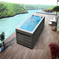 Mastercard villa outdoor swimming pool Home infinity intelligent constant temperature heating surfing water jet massage swimming pool