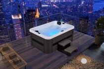 Outdoor embedded bubble pool surfing heating constant temperature massage acrylic material free-standing bubble bath smart