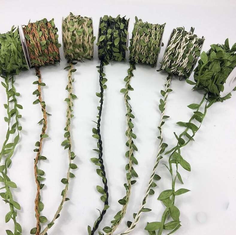 Walking rope decoration vine green stairdiy roomLeaves hanging decoration pipeline decorated linen