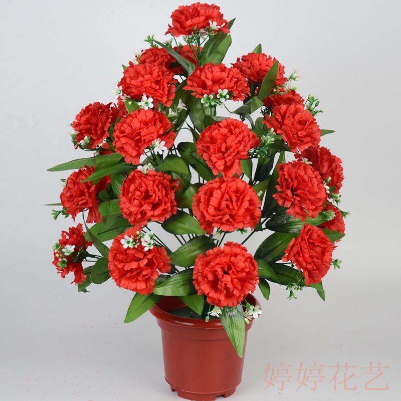 Simulation of 18 lilacs to sacrifice tomb-sweeping chrysanthemums tomb-sweeping tomb to pay homage to the cemetery cemetery decoration and place plastic fake flowers