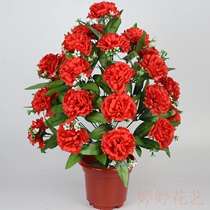 Simulation of 18 lilac sacrificial tomb sweeping chrysanthemum Qingming tomb memorial cemetery cemetery decoration plastic fake flowers