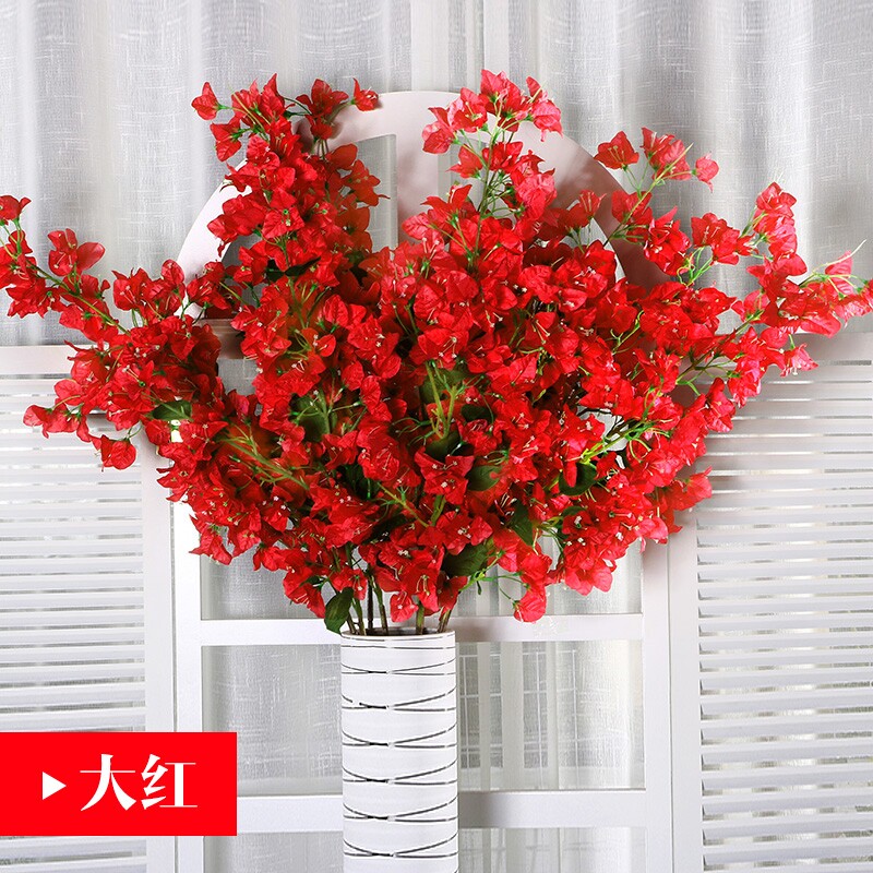 Triangle plum climbing vine Spring breeze ten mile music dining bar Soft decoration simulation flower art Flower tree Flame retardant green plant flower decoration