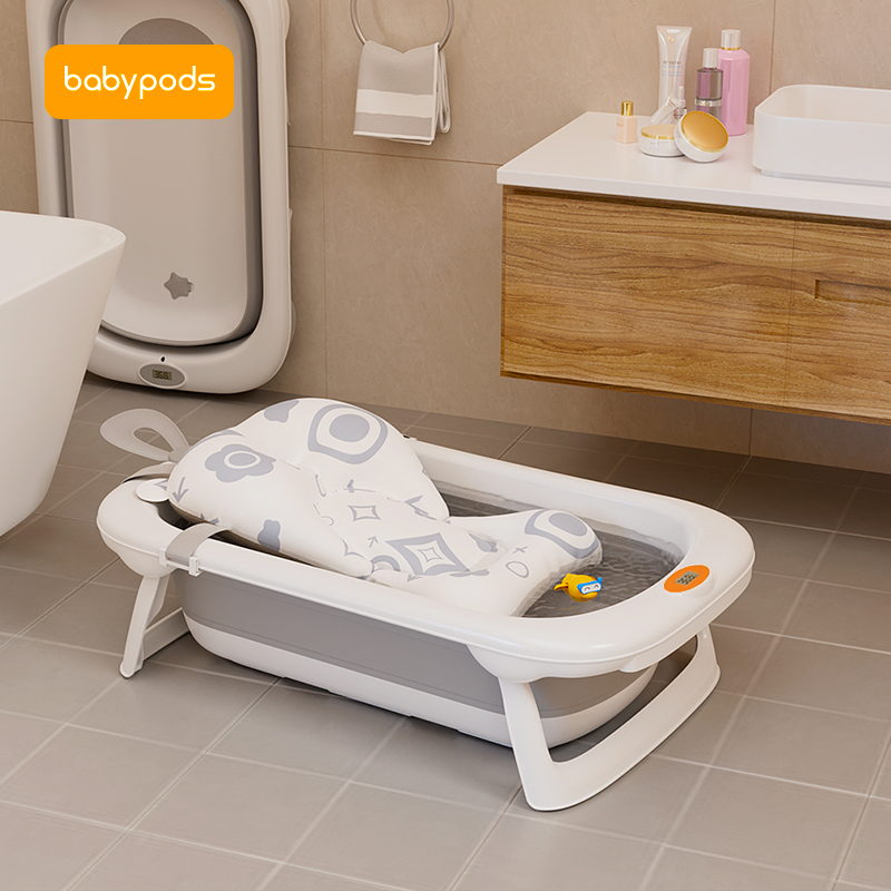 babypods foldable baby bath basin newborn baby bath artifact can sit and lie non-slip folding bathtub
