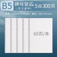 5 книг/перекидной блок B5-горизонтальная линия