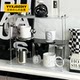 Light luxury simple acrylic desktop storage rack water cup display rack transparent multi-layer perfume cosmetic storage rack