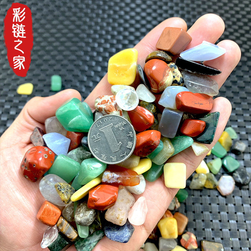 Natural crystal colourful stone for Verman Zhao Disk to equip gemstone Fengshui Polywood Fish Bottle Flower Basin