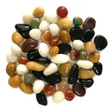 Натуральный дождь цветок камень галька танк озеленение грубые белый камень