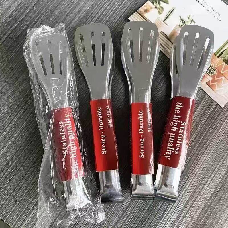 不锈钢食品夹厨房工具食物夹自助餐夹子面包夹牛排夹批发烧烤夹子