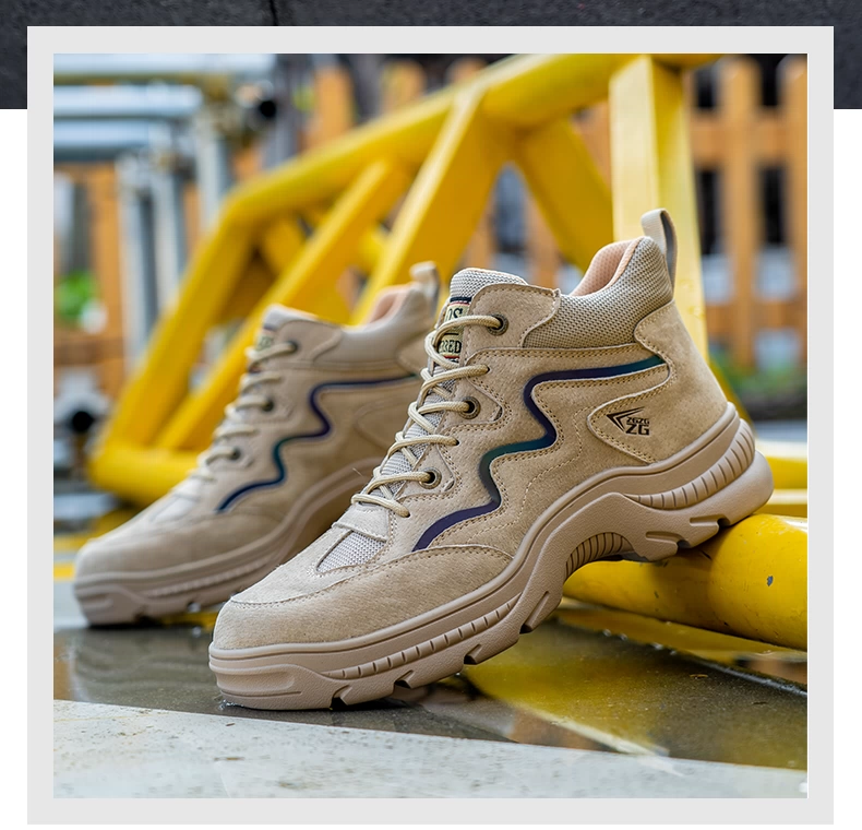 Zhengu labor protection shoes men's fall anti-smash and anti-puncture construction site shoes special breathable construction high-top tendon work shoes