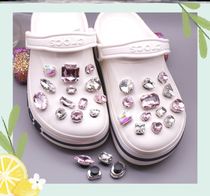 Hole Dongle Shoe Accessories Diy Water Drill Accessories Material Cross Detachable Gem Multicolored Beach Sandals 3D Accessories