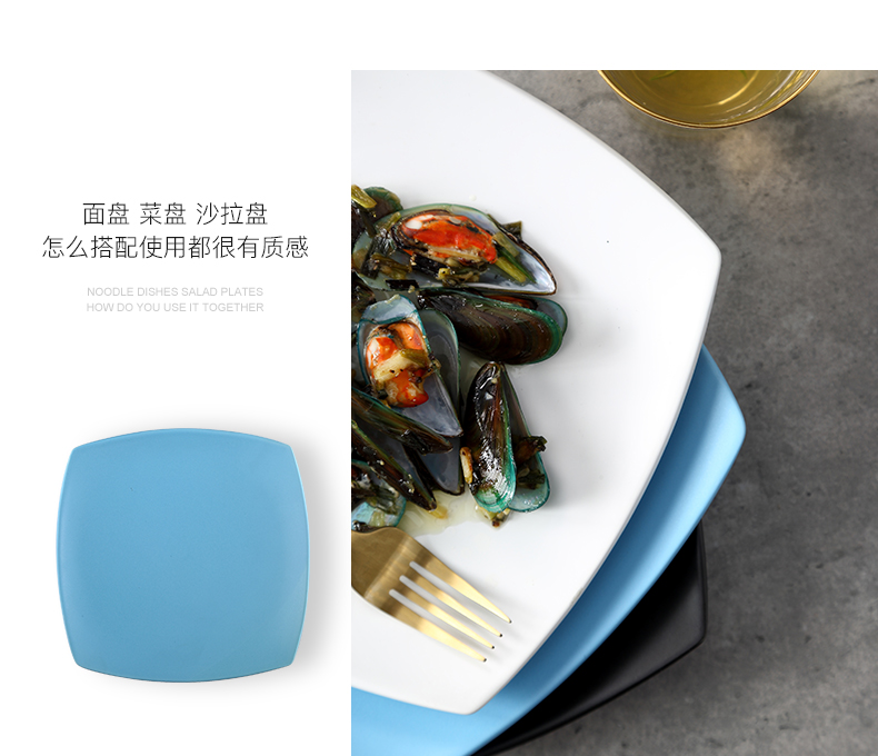 Creative 0 hotel restaurant tableware the crayfish flat tray was irregular large porcelain ceramic plates