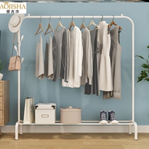 (Ogisha) Indoor Floor Hanger Balcony Clotheshorse Bedroom Hanging Clothes Hanger Easy Single Lever Type Cool Hanger