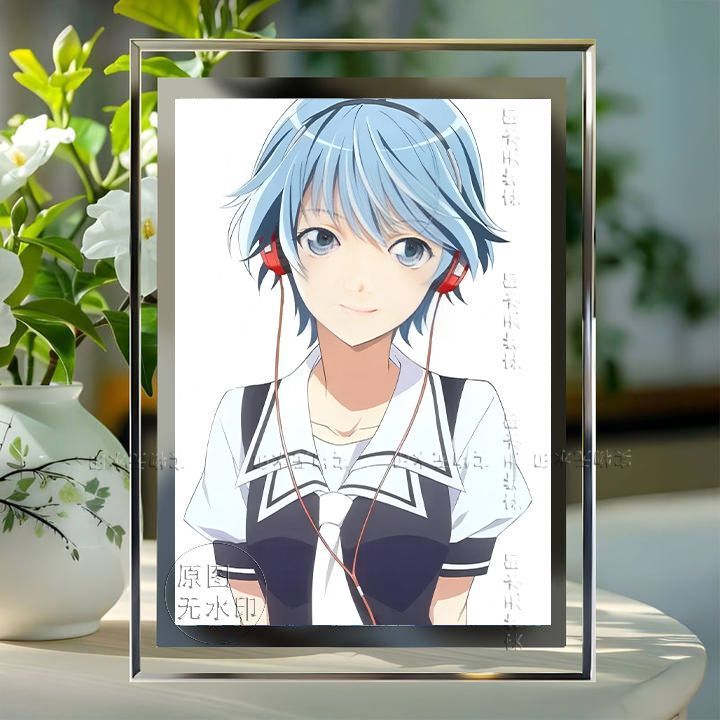 High-Definition Anime Crystal Glass Photo Frame Stand for Summer-Themed 2D Merchandise, a Birthday Gift for Best Friends, Friends, and Classmates High-Definition Anime Crystal Glass Photo Frame Stand for Summer-Themed 2D Merchandise, a Birthday Gift for Best Friends, Friends, and Classmates