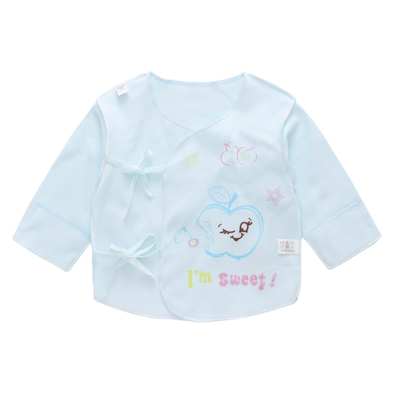 Sơ sinh nửa sau mùa hè quần áo cotton baby sư đầu trang đồ lót không xương quần áo trẻ em mỏng 0-3 tháng.