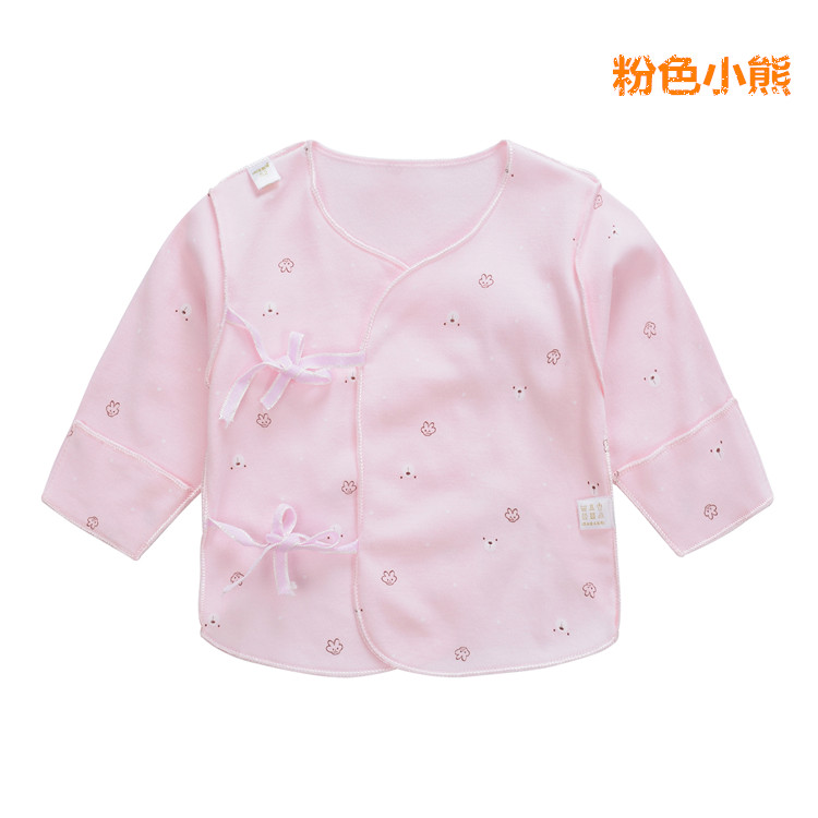 Sơ sinh nửa sau mùa hè quần áo cotton baby sư đầu trang đồ lót không xương quần áo trẻ em mỏng 0-3 tháng.