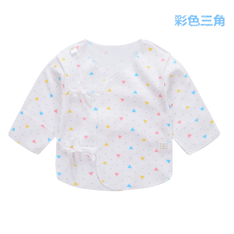 Sơ sinh nửa sau mùa hè quần áo cotton baby sư đầu trang đồ lót không xương quần áo trẻ em mỏng 0-3 tháng.