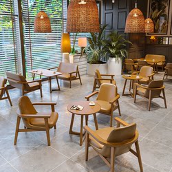 Coffee shop dessert milk tea shop Casual sofa chair sales department reception negotiation rest area book bar table and chair combination