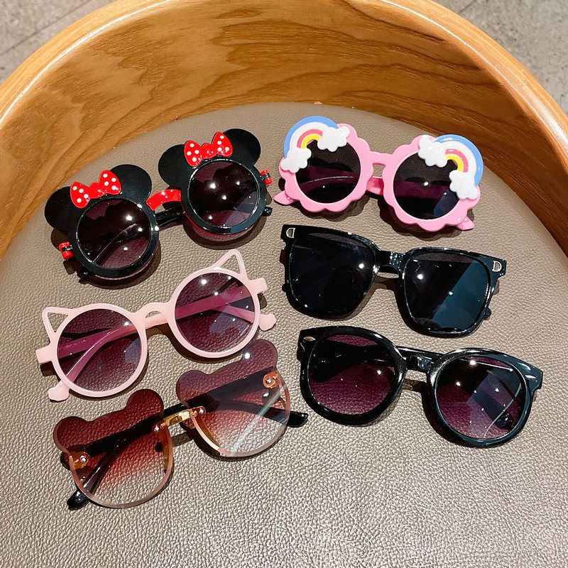 Girl Cute Cartoon Sun Glasses Fashion Tide Men's Toys Sunglasses Cute Flowers Baby Sunglasses-Taobao