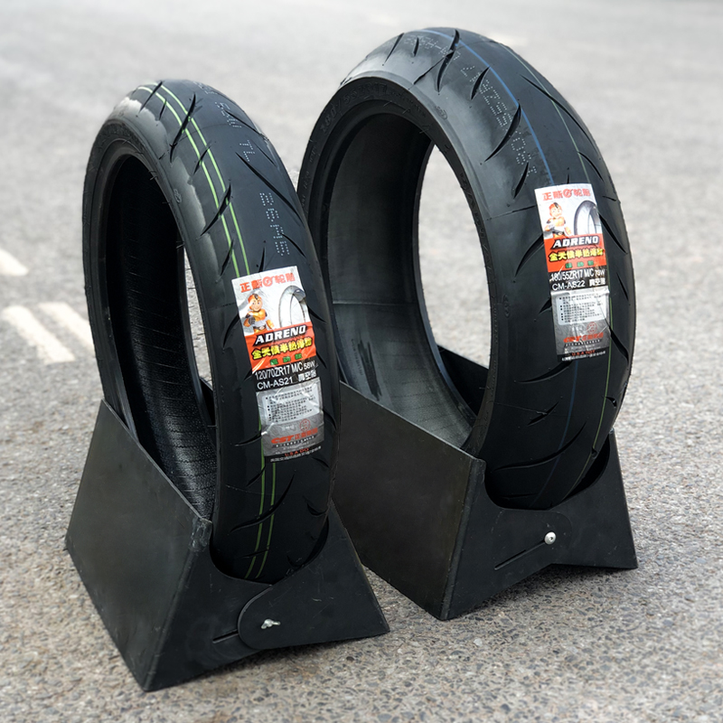 Spring breeze motorcycle positive new tire 120 140 160 180 190 vacuum semi-hot melt front and rear knife scar tires