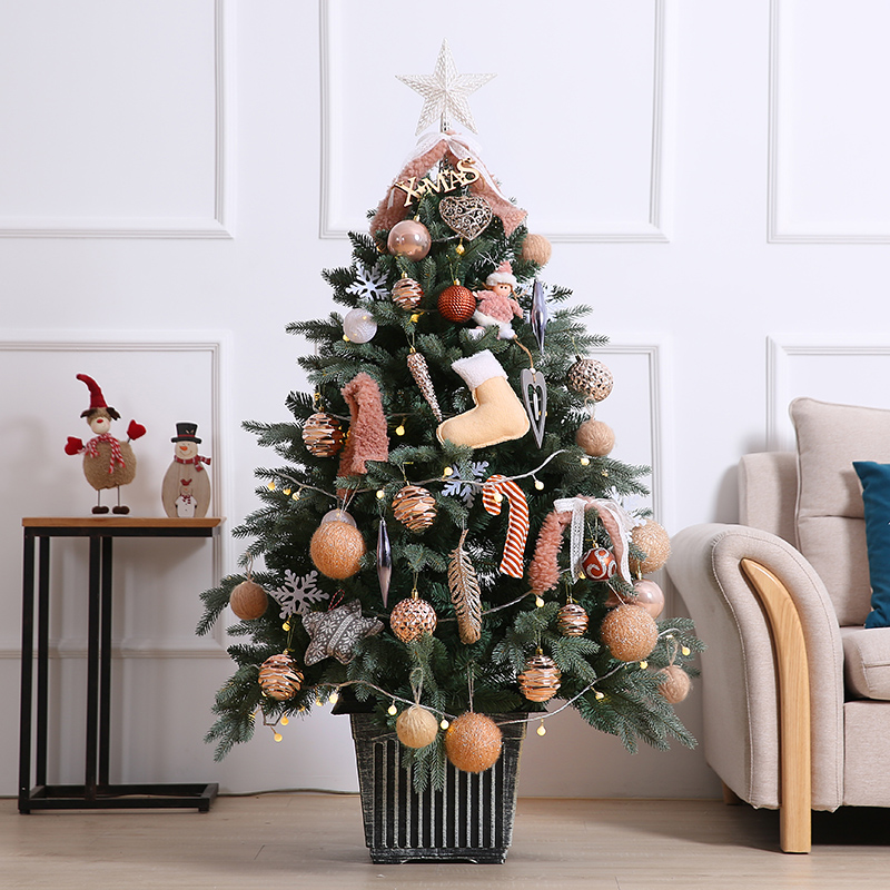 Christmas Tree Suit Encryption Eco-friendly PE Tree Home Hotel Mall Upscale With Light Shine Festival Scene Decorations