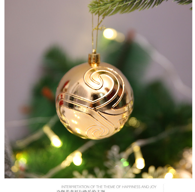 Christmas decorations, irregular-shaped painted Christmas balls, Christmas tree ornaments, accessories, shopping mall ceilings pic 9