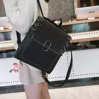 Backpack women's new street trend small fresh forest college style fashion casual all-match student school bag