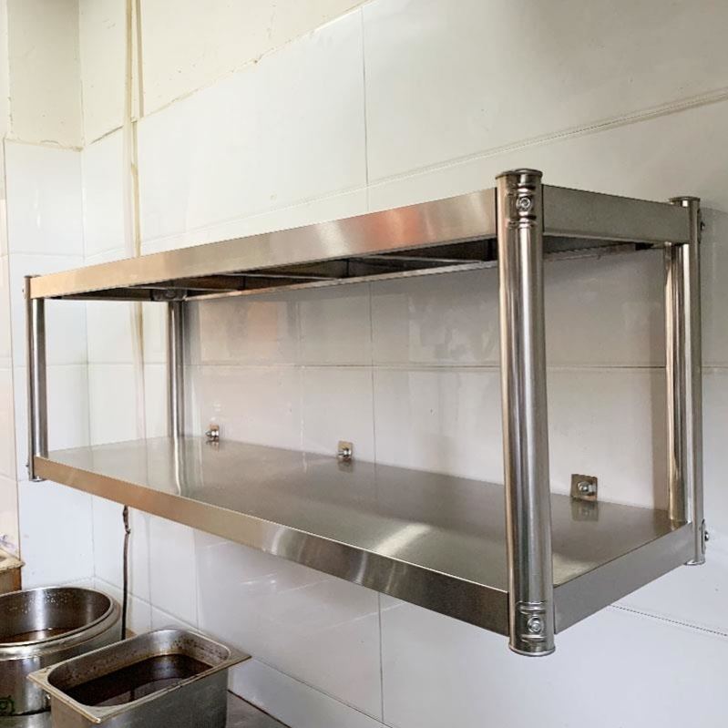 Stainless steel shelve in the kitchen, multilayer nip for holding the finishing frame to release the display shelf for small appliances of the bottle