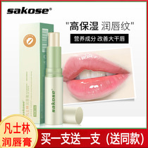 Vaseline moisturizing lip balm moisturizing tonic water crystal Ying lip care anti-dry crack and colorless die peel down lip gloss