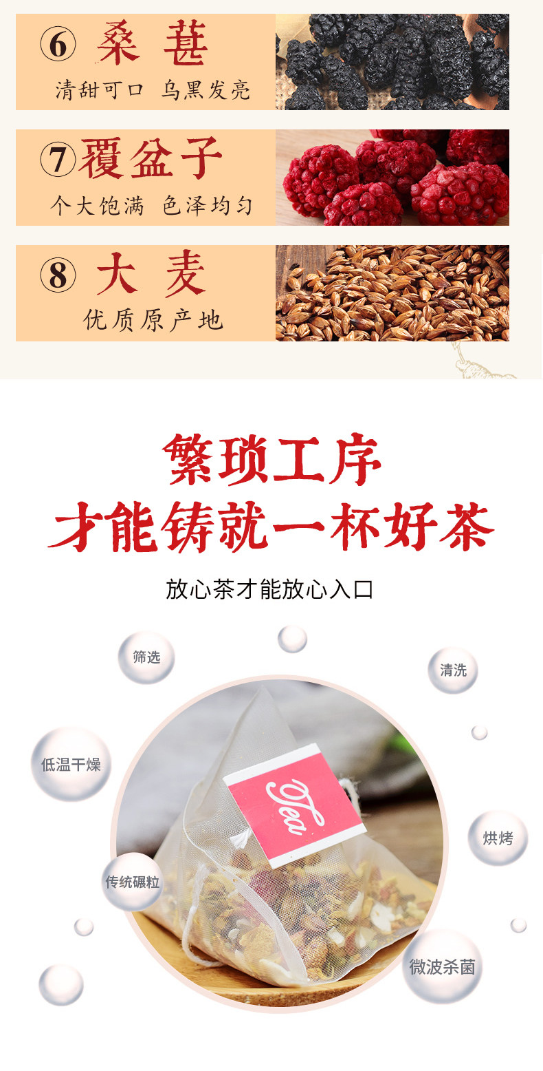 南京同仁堂 五宝茶八宝茶养生茶 图7