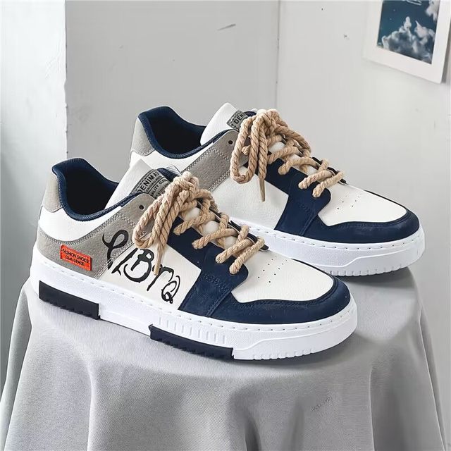 ເກີບຜູ້ຊາຍ summer 2024 ຮູບແບບໃຫມ່ນັກສຶກສາ versatile ກິລາບາດເຈັບແລະເກີບ sneakers ຕ່ໍາຂອງຜູ້ຊາຍໄວລຸ້ນ ins ເກີບ trendy