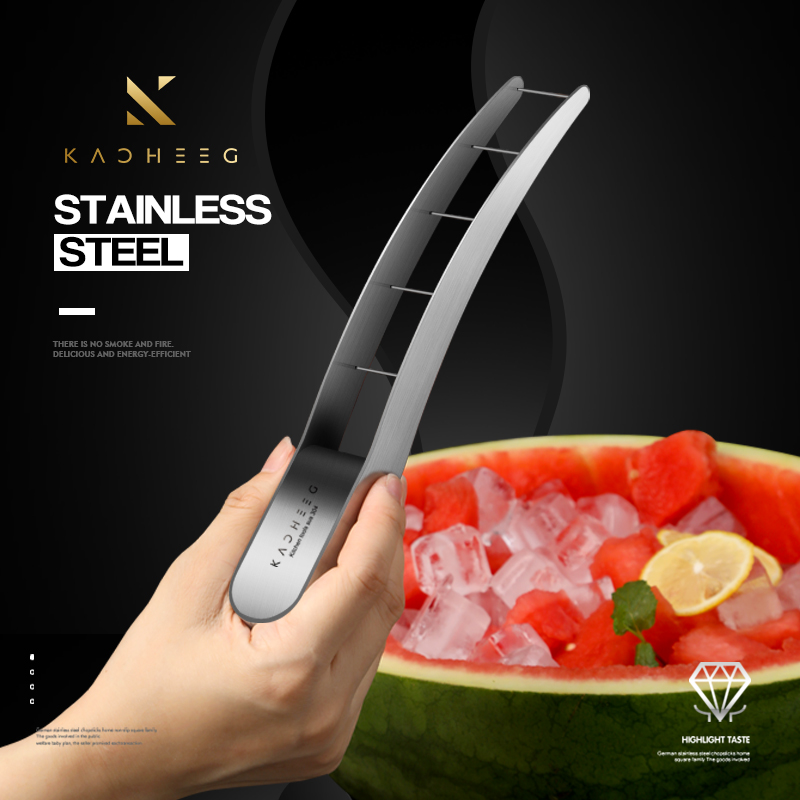 German Cut Watermelon Divine Instrumental Fruit Apple Hamaic Melon Cut separation Cut fruit machine open melon knife Stainless steel