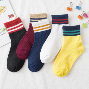 【奈兰优品旗舰店】儿童中筒棉袜5双