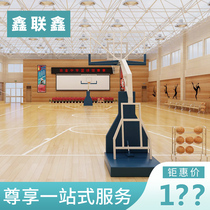 Sports Wood Flooring Indoor Maple Birch Wood Gymnasium Basketball Hall Basketball Court Wooden Floor School Gymnasium Special