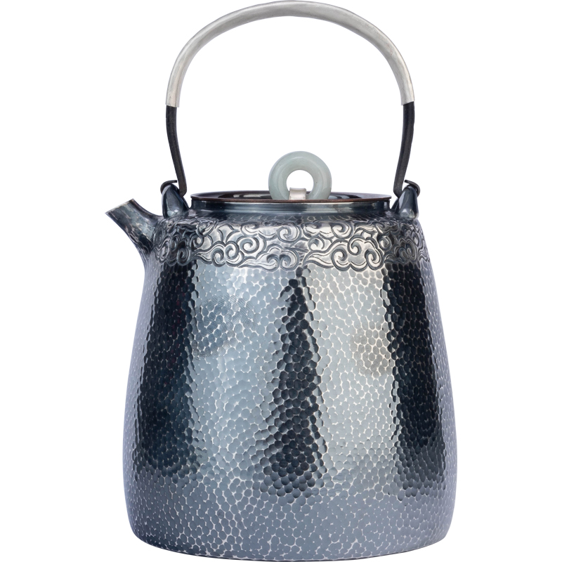 Vatican RongYin hammer is silver pot of a dozen mu wen teapot burn boiled large single pot of iron silvering the teapot