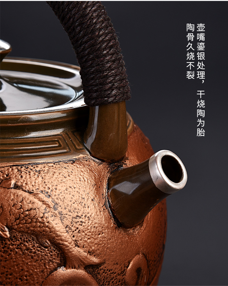 Vatican let gode coppering. As copper teapot cooked tasted silver gilding tea retro large teapot kettle kung fu tea set