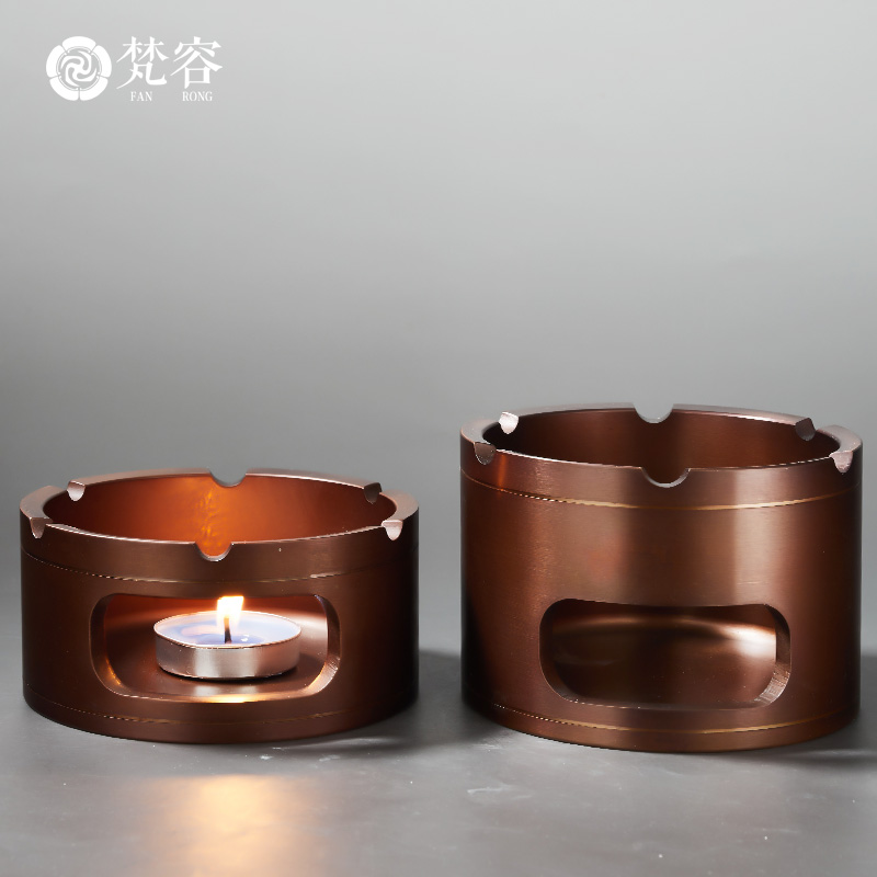 Vatican RongChun copper warm tea ware alcohol furnace heating insulation base charcoal stove'm scented tea kettle boiled tea, the tea stove