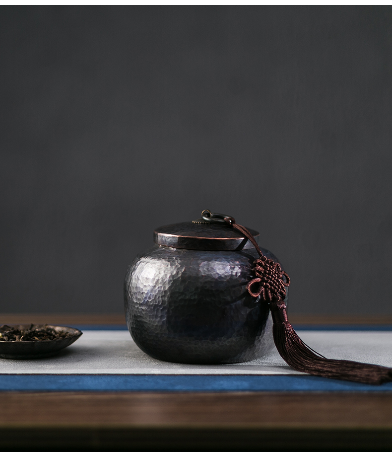 Brahman RongChun metal copper pot of pu 'er tea by hand seal tank storage tank and POTS of tea packaging barrels