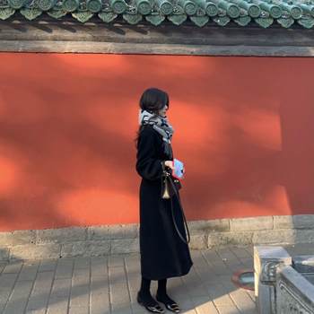 2024 Autumn and Winter New Double-Sided Cashmere Coat for Women, Mid-Length Korean Style Loose Woolen Coat