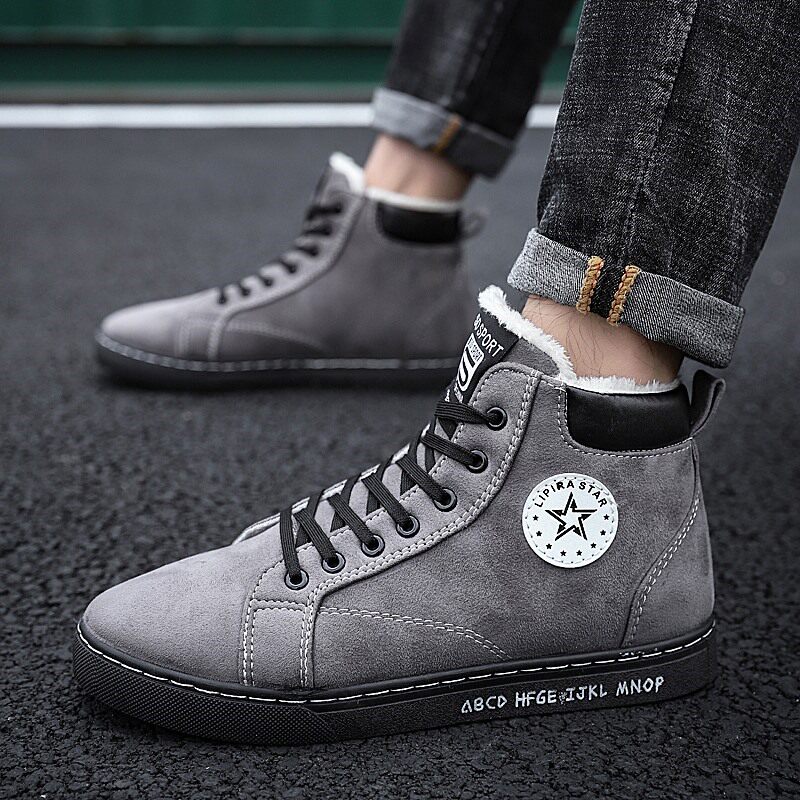 2019新款冬季男鞋保暖棉鞋男士运动休闲跑步潮鞋韩版潮流百搭时尚