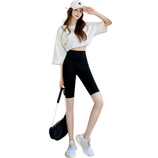 五分鲨鱼裤女外穿夏季薄款冰丝骑行裤运动健身瑜伽短裤打底裤