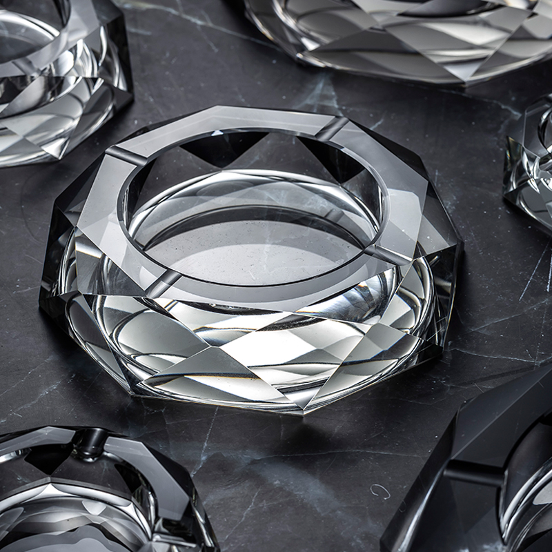 Crystal Tobacco Ashtray Creative Individuality Trend Home Living Room Fashion Modern Minimalist Luxury office