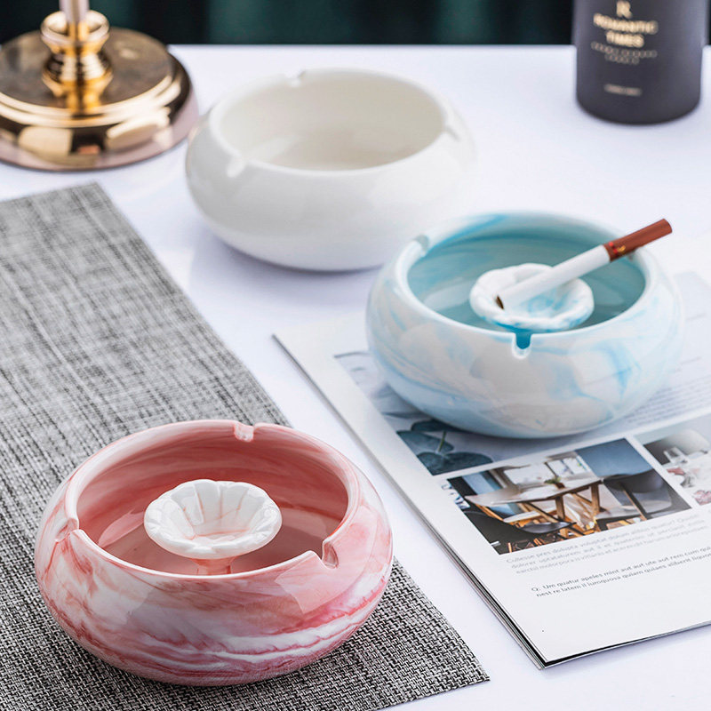 Cigarette Ash Trays Creativity Personality Trends Trends Home Living Room Anti Fly Ash Cute Teenage Girl Ceramics Big retro nostalgia